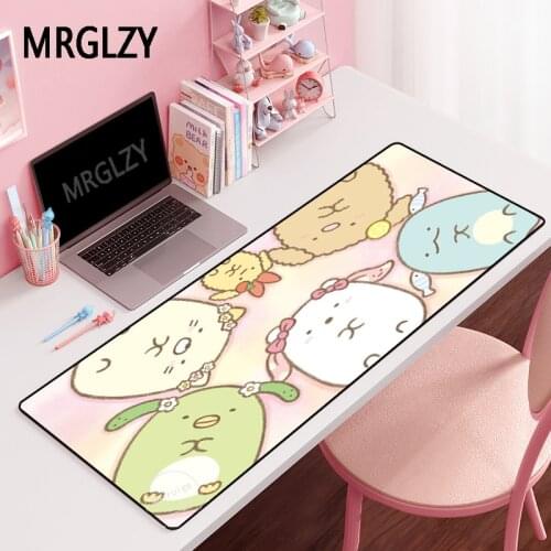 MRGLZY Large Gamer Sumikkogurashi Kawaii Mouse Pad Carpet Laptop Gaming Accessories Genshin Impact MousePad DeskMat for Csgo LOL