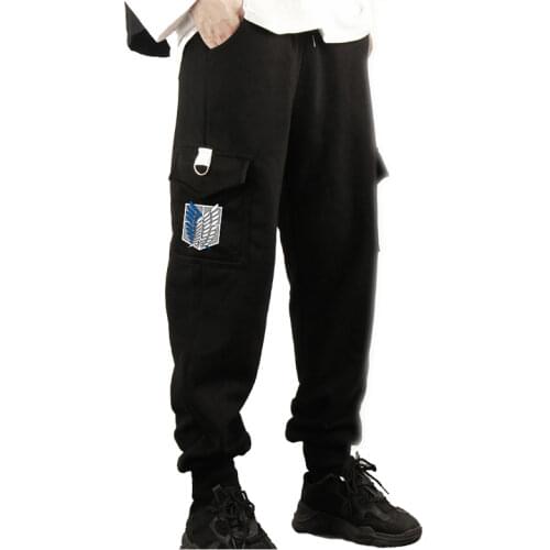 Anime Attack on Titan Sports Sweat Pants Eren Levi Sweatpants Cosplay Costume Jogging Long Pants Men Women long Trousers