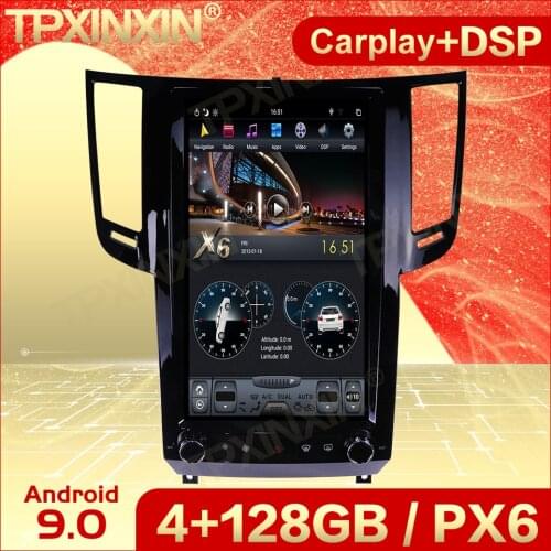 Carplay 2 Din Android 9 Tesla For Infiniti FX FX25 FX35 FX37 2009 2010 2011 2012 2013 Qx70 2013 2014 2015 2016 GPS IPS Head Unit
