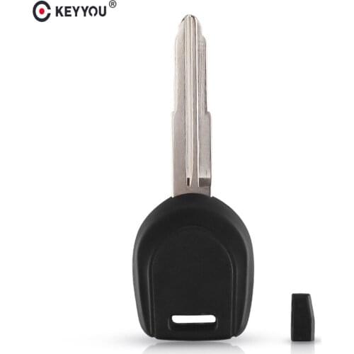 KEYYOU Transponder Key Shell Case Fob Fit For MITSUBISHI Colt Lancer Mirage Remote Key Left/Right Blade With ID46 PCF7936 Chip