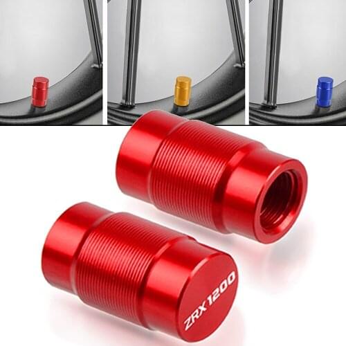 For Kawasaki ZRX1200 ZRX 1200 1997 2007 2000 2001 2002 2003 2004 2005 2006 1998 1999 CNC MOTO Wheel Tire Valve caps Cover
