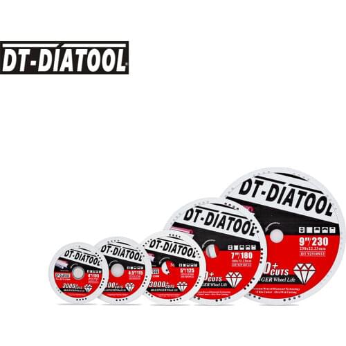 DT-DIATOOL 1pc Vacuum Brazed Diamond Metal Cutting Disc Diamond Cut-off Wheel Blade Cutting Steel Tube Iron Rebar Angle Steel