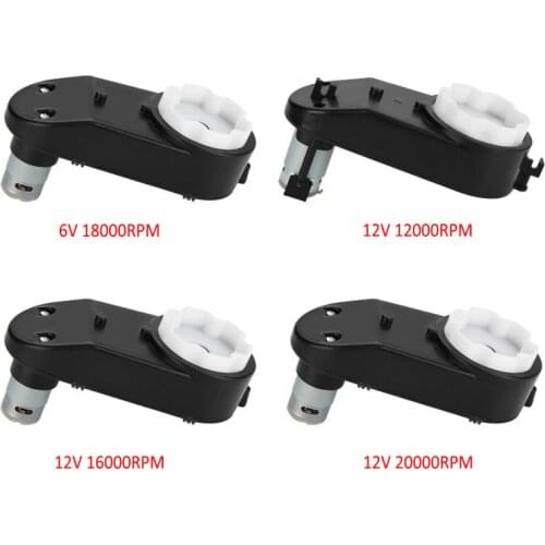 RS390 Electric Motor Gearbox 6V/12V 12000-20000RPM Car DC Motor Gear Box for Kids Car Toy New