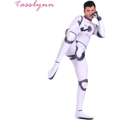 Game Star Costumes Imperial Stormtrooper Cosplay for Men Boys Halloween Costumes for Adults Imperial Army Jumpsuits