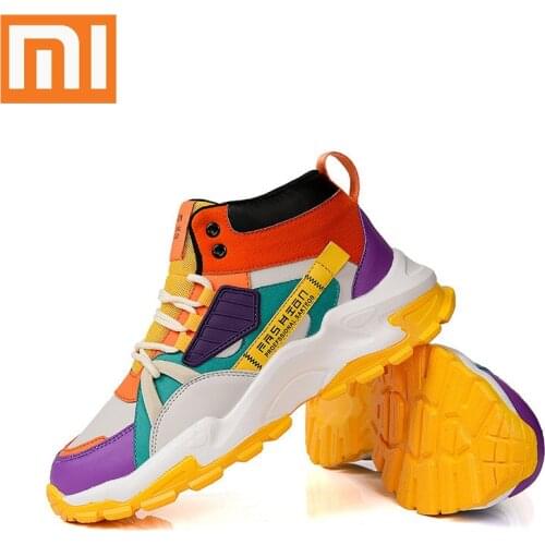 Xiaomi Sneakers For Men Sport Shoes Casual High Top Sneakers Mens Running Shoes Tendencia Breathable Zapatillas
