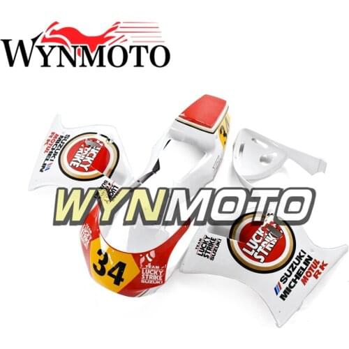 Motorcycle Complete Fairings For Suzuki RGV250 VJ21 Year 1988 1989 ABS Plastic Red White Black Compression Bodywork