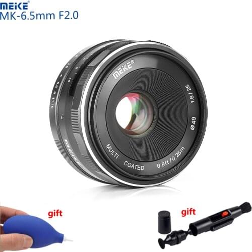 Meike Camera Lens 6.5mm F2.0 Ultra-Wide Fisheye Lens for EOS NEX FX NIKON M4/3 MOUNT Camera Lentes for Canon Sony Olympus