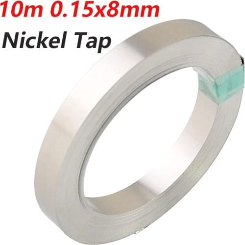 Pure Nickel Strip 10m 0.15x8mm Nickel Tap for 18650 Cell Battery Pack Spot Welding 1Roll
