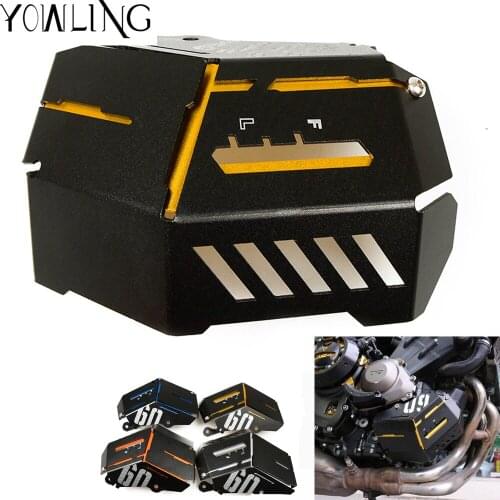 Motorcycle Radiator Side Water Coolant Recovery Tank Guard Cover Grille Guard For YAMAHA MT09 MT-9 MT 09 FZ09 2014 2015 2016