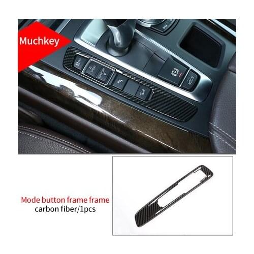 For BMW X5 F15 2014-2018 carbon fiber Mode button frame 1pc