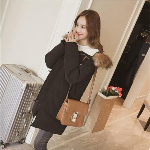 Size Plus 5XL Parka 2020 Warm Winter Jacket Women Padded Cotton Coat Female Fur Collar Long Parkas Chaqueta Mujer WXF504 s