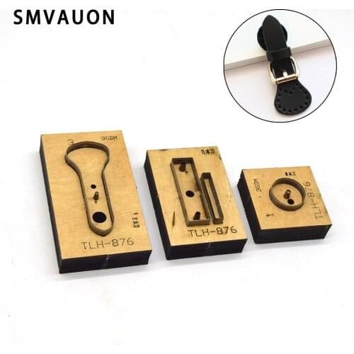 Diy Leathe Strap Wood Die Cut Decorative Accessories Pin Buckle Suitable For Die Cutting Machine