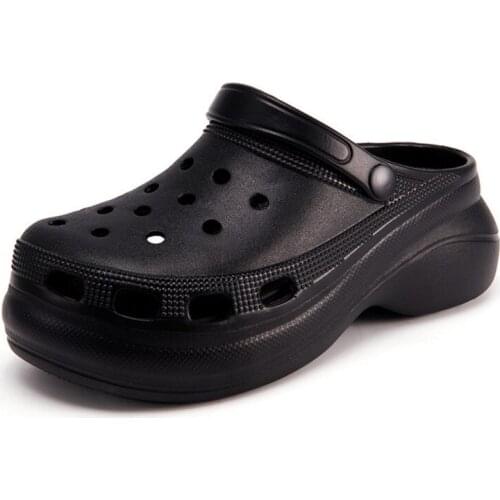 Summer Bathroom Slippers EVA Thick Sole Soft Slieds Women Shoes Indoor Outdoor Beach Wading Non Slip Flip Flops Mules Femme