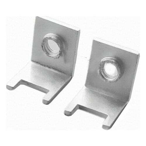 Welding Terminal M4 Unilateral PCB Circuit Board Soldering Lug L Shape Connector Terminal Side with Screw Hole