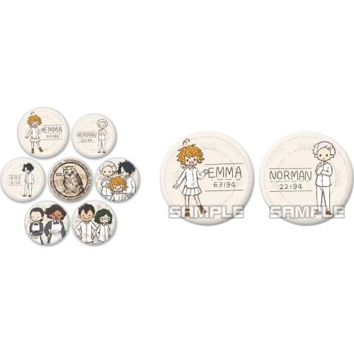 The Promised Neverland 58mm Anime Brooch Emma Norman Ray Anna Icons Round Buttons