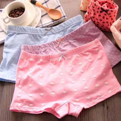 6 Fashion Cotton panties womens Childrens Girls Underwear Kids shorts priefs Comfort Multi-color SQ-0212-6P