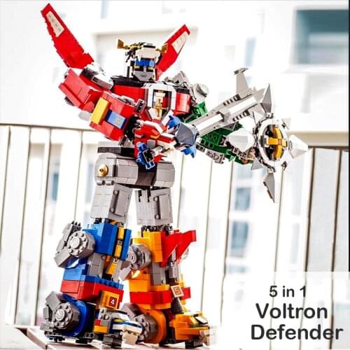 IN Stock 16057 Voltron Defender of The Universe 5in1 Changeable Model Building Blocks Bricks Kids Toys 2600pcs