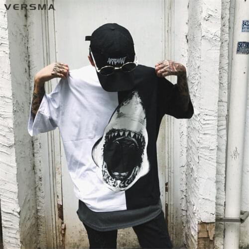 VERSMA 2020 Hip Hop Patchwork 3D Printed Unisex T-shirt Men Women Summer Japanese Harajuku Oversized T Shirt Women Dropshipping