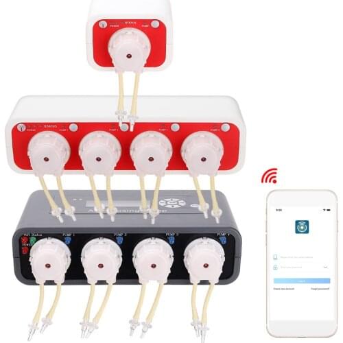 WIFI Smart Doser Dosing Pump Fish Tank Aquarium Coral Reef Automatic Dosing Salt Feeder Peristaltic Pump Aquarium Equipment