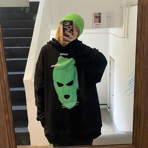 Women Hoodies Spring Autumn Winter Black Vintage Casual Hooded Sweatshirt Print Tops Pullover Loose Plus Size Streetwear 2020