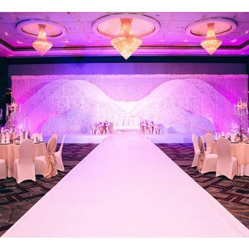 1m 1.2m 1.5m Wide Available Fashion Non-woven Material Wedding Aisle Runner Festival T Station Carpet Supplies free shipping