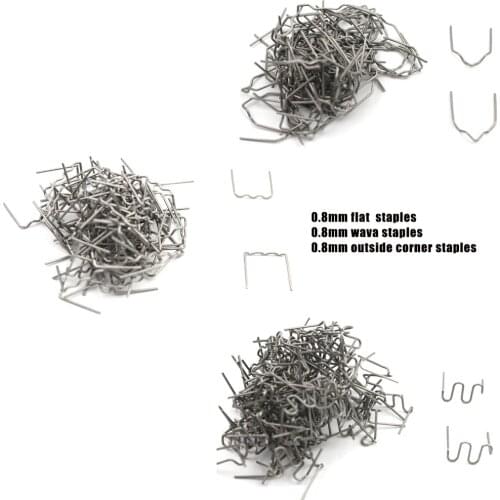 300pcs 0.8mm staples plastic welder staple for Hot stapler Plastic welding machine
