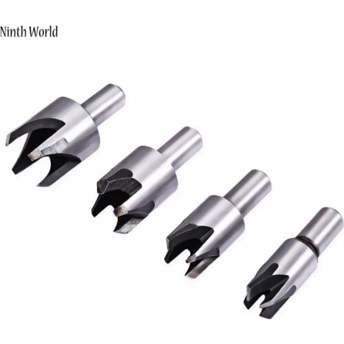 4Pcs/set Wood Plug Hole Cutter Cutting Dowel Maker Worktop Woodworker Cutter Drill Carbon Steel Drill Bit Set 6/10/13/16mm