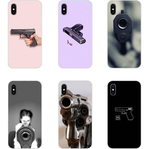 Pistol bang Accessories Phone Cases Covers For Samsung Galaxy S2 S3 S4 S5 Mini S6 S7 Edge S8 S9 S10E Lite Plus