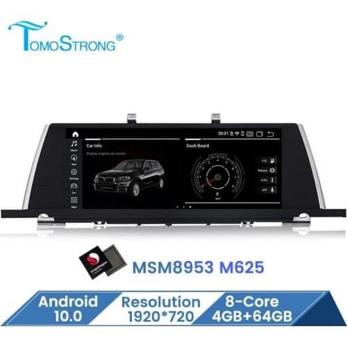 Android 10 Qualcomm CPU Octa core for BMW 5 Series GT F07 2009-2016 Car multimedia video player 4G+WIFI Audio radio carplay