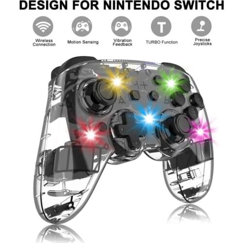 Wireless Mobile Controller Bluetooth-compatible Gamepad Controller With 6-axis Gyro For Nintendo Switch / Android / IPhone / PC