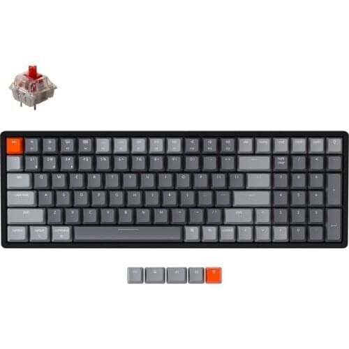 Keychron K4 C V2 Bluetooth Wireless Mechanical Keyboard w/ RGB Backlight Gateron Switch Aluminum Frame Wired USB Gaming Keyboard