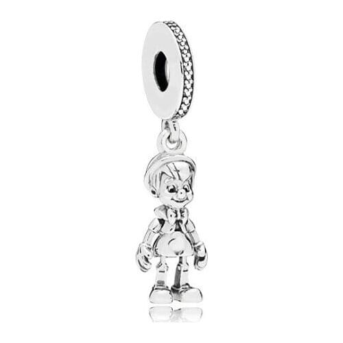 Btuamb New Arrival Long Statement Boy Pendant Alloy Charm Beads Fit Pandora Bracelets Bangles for Women DIY Jewelry Accessories