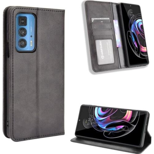 Premium PU Leather Case For MOTO Edge 20 Pro Lite Magnet Flip Book Case Cover on For Motolora MOTO Edge S Pro