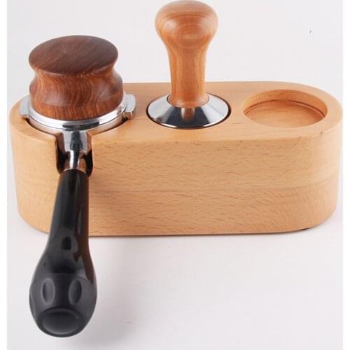 Coffee Press Holder Handle Holder Wood Powder Hammer Cloth Powder Powder Presser Coffee Machine Handle Base