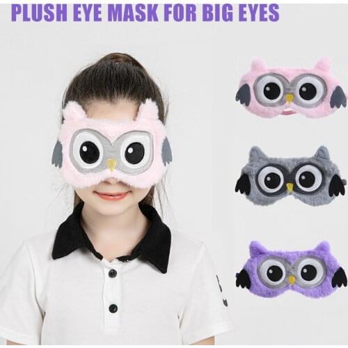 Children Cute Cartoon Eye Mask Boys Girls Kids Lovely Plush Bird Animal Sleeping Soft Eyeshade Eye Patch Cover
