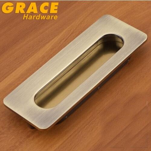 Home Slotted Drawer Dark Handle Invisible Cabinet Handles Furniture Knobs (C.C:96mm,L:107mm)