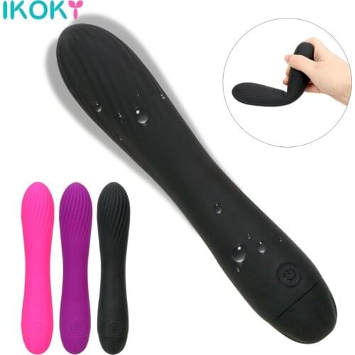 IKOKY 7 Speed Magic Wand Sex Toys for Woman G-spot Orgasm Massage Strong Vibration Vagina Clitoris Stimulate Dildo Vibrator