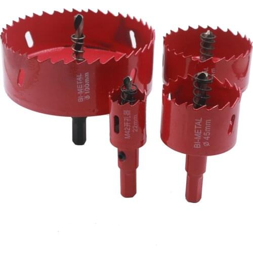 HOT 16-75mm Bi-Metal Wood Hole Saws Drill Bit HSS Steel M42 Hole Saw Wood Kit Opener for Plank Wood/Aluminum Iron Pipe