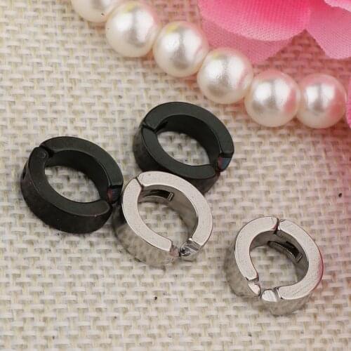 4Pcs Stainless Steel Non-Piercing Magnetic Earrings Ear Clip Unisex Jewelry