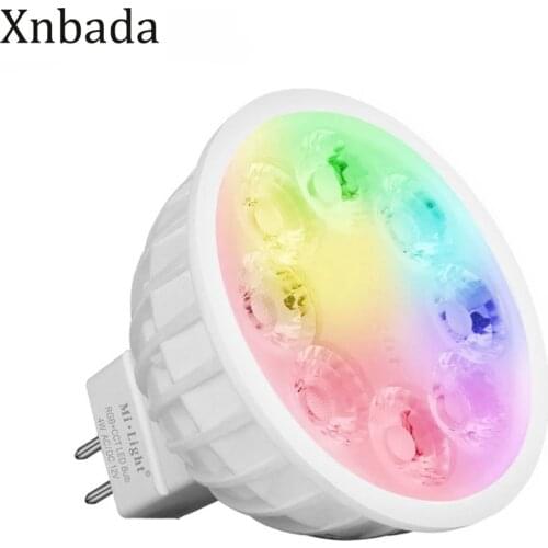 Milight FUT104 4W MR16 RGB+CCT LED Spotlight 2.4G Led Bulb light Wireless Remote LED lamp AC100-240V