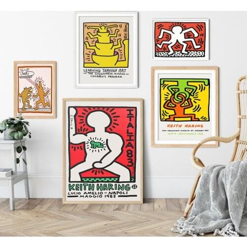Minimalist Abstract Funny Villain Wall Art Canvas Painting Nordic Posters and Prints Wall Pictures for Living Bedroom Decoration
