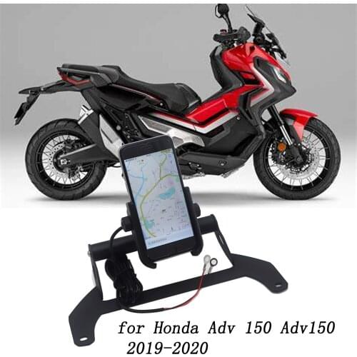 Motorcycle Aluminum Alloy Mobile Phone GPS Plate Bracket Phone Stand Holder for Adv150 ADV 150 2020 2019