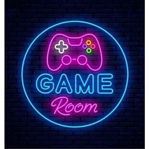 Neon Sign For Computer Gamer game room Game handle Lamp real glass tubes resterant decorate light DISPLAY Impact Attract light