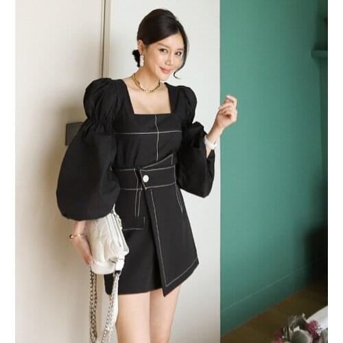 New arrival women temperament backless sexy shirt comfortable short pant fashion high quality work style sexy women set