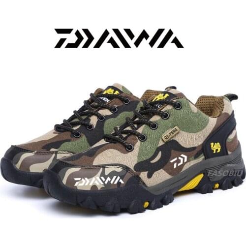 Daiwa Fishing Shoes Outdoor Mens Shoes Sports Hiking Shoes Camouflage Camping on Foot Mountaineering Mens Womens Shoes