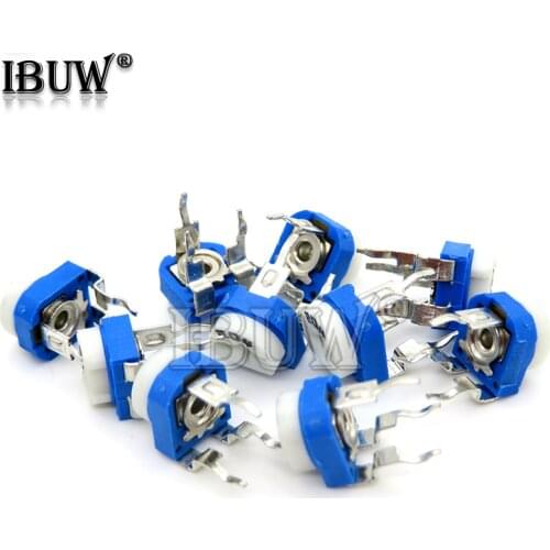 RM065 Trimmer Potentiometer Adjustable Resistor 500R 1K 5K 10K 20K 50K 100K 200K 500K 1M RM-065 Variable Resistors