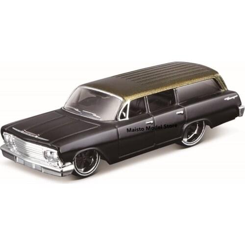 Maisto 1:64 DESIGN Outlaws 1962 Chevrolet Biscayne Wagon die-cast precision model car Model collection gift