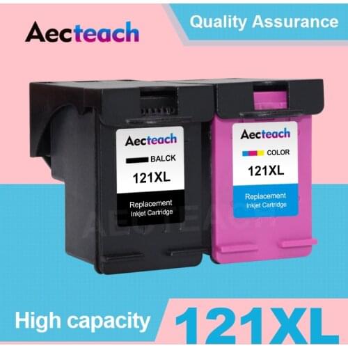 Aecteach Remanufactured Ink Cartridge Replacement For HP 121 121XL for Deskjet D2563 F4283 F2423 F2483 F4213 F4275 Printer Ink