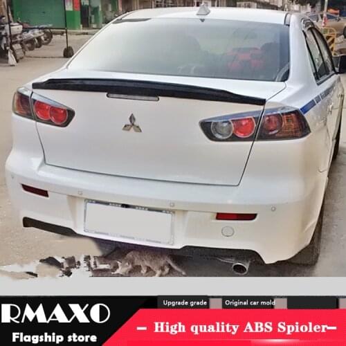 For Mitsubishi LANCER Spoiler 2009-2015 LANCER Spoiler High Quality ABS Material Car Rear Wing Primer Color Rear Spoiler