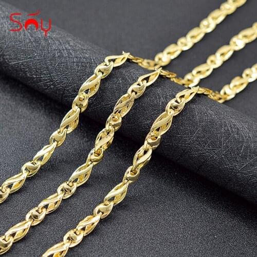 Sunny Jewelry Romantic Jewelry Link Chain Necklace For Women High Quality Copper Jewelry For Engagement Gifts Jewelry Findings